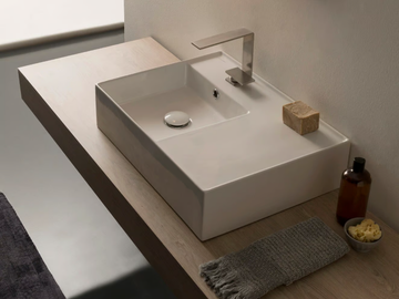 TEOREMA 2.0 - Countertop ceramic washbasin by Scarabeo Ceramiche - view 2